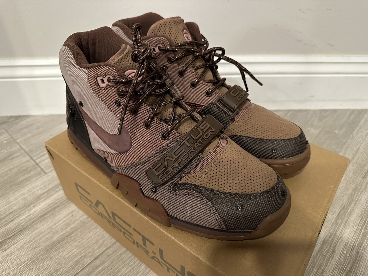 Travis Scott Nike Air Trainer 1 SP Wheat DR7515-200 Light  display picture 3