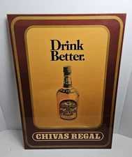 Rare Chivas Regal Hard Wood Advertising Bar  23" x 16 1/2"  