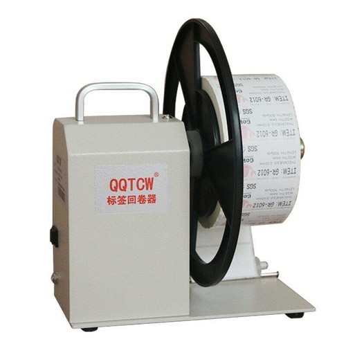 QQTCW-Q5 Einstellbare Geschwindigkeit Zwei-Wege Automatische Synchrone Etikettenaufwickelmaschine. - Bild 1 von 6