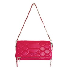 SAC ROCKY XL EN CUIR LISSE ROSE MATELASSE ZADIG ET VOLTAIRE - NEUF