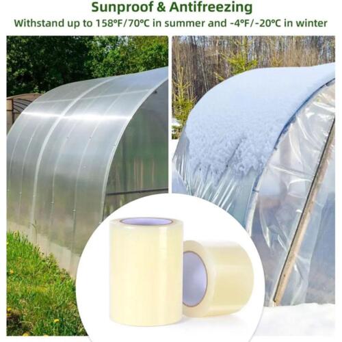 NEU Extra starker Polytunnel | Gewächshaus-Reparaturband | Polyethylen | Klar oder Blau - Bild 15 von 34