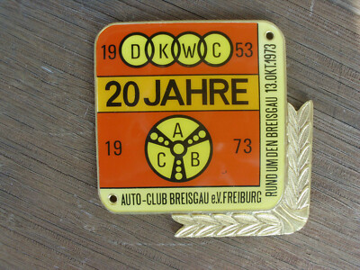 ACB-PLAKETTE 13.OKT.1973 RUND UM DEN BREISGAU