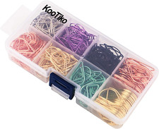 Multicolor Cute Paper Clips Assorted Sizes Smooth Stainless Steel Drop-Shaped Pa
