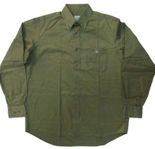 Vintage Chemise Lacoste Green Men's Casual Long Sleeve Shirt Size 41