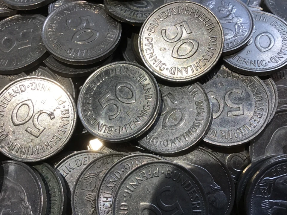 50 Pfennig BRD 1949 - 1996 A/D/F/G/J Umlaufmünzen - Bild 1 von 1
