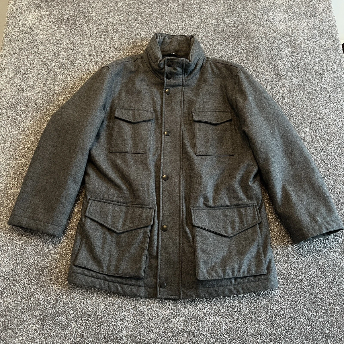 Mens grey top field jacket