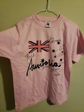 Vintage Joey Roo Australia Womens Pink Coral Short Sleeve Graphic T-Shirt  Small