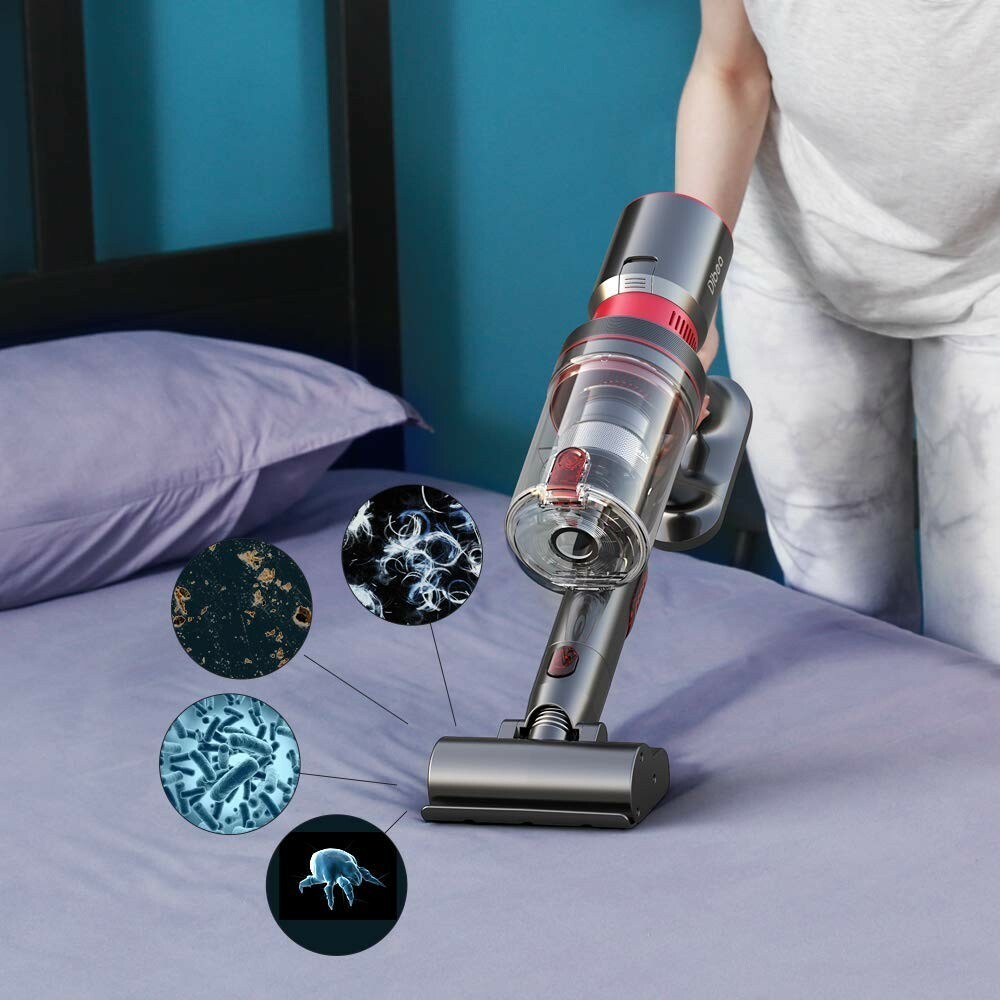Dibea 25KPa Powerful Suction Cordless Stick Vacuum Cleaner Quiet