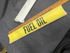 Lot Of 8 - Vintage - FUEL OIL - Vinyl Stickers / Decals / Labels 14” Long