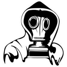 Gas Mask Vinyl Decal Stickers Car Truck Wall Tumbler Laptop JDM 22 Variations