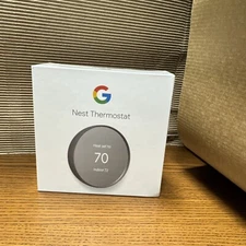 Google Nest Thermostat Smart Programmable Wi-Fi Thermostat Charcoal