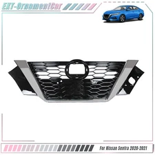 NEW Front Bumper Upper Grille Assembly Trim Grill For Nissan Sentra 2020-2021