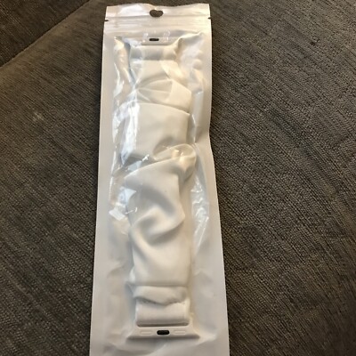 Scrunchie Elastic Loop iWatch Band Strap For Apple Watch 38 mm/40 mm M/L White