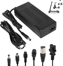 Caricabatteria Monopattino Elettrico 36V, Caricatore 42V 2A con 6 Connettori