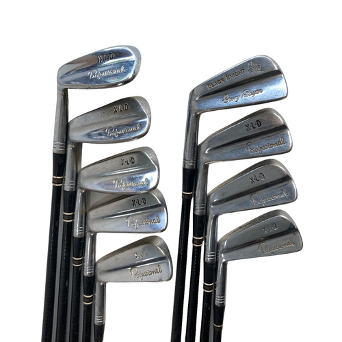 Vintage Shakespeare Blades Iron Set 2PW Fiber Glass Shafts Stiff Flex