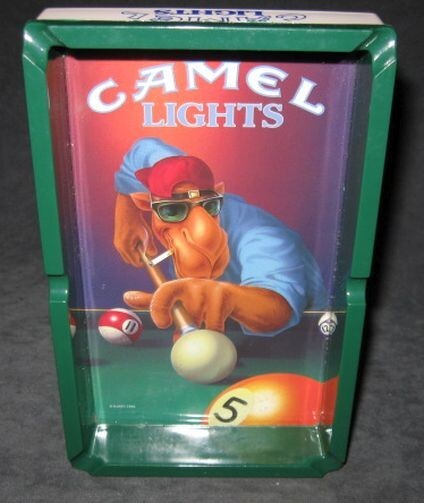 Joe Camel Lights Cigarettes Large Plastic Ashtray Rectangle