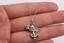 thumbnail 3 - Baby Angel Flying Crown Pendant Necklace Real Sterling Silver 925 w/ 18" Chain 