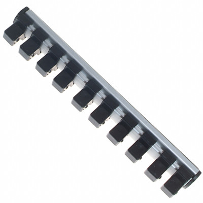 200 mm Magnetische Aufsteckschiene Klemmleiste Aufsteckleiste 10 Clips 1/2'' Nuss