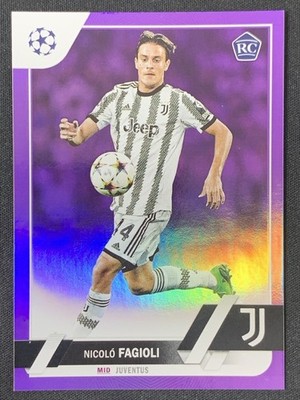 Nicolo Fagioli 2022-23 Topps UCC Purple Foil RC /75 #53