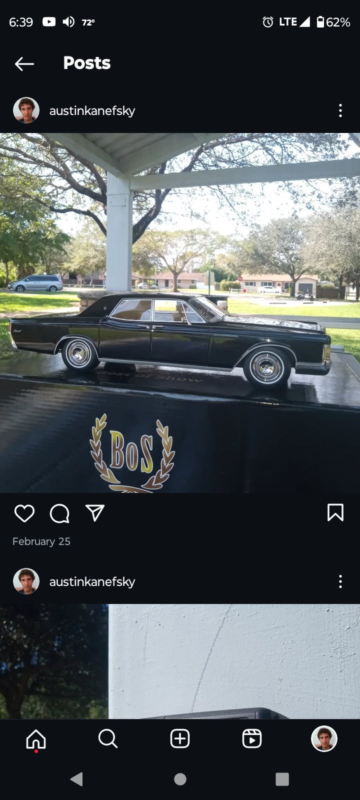 1:18 Scale BOS Best Of Show 1968 Lincoln Continental With Original Box