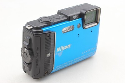 Exc+4] Nikon COOLPIX AW130 16.0MP 5x Zoom Digital Camera Blue From