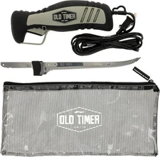 Old Timer Electric Filet Knife Rechargeable Battery 8" High Carbon Stainless