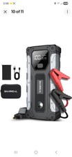 Car Jump Starter 3000A  12V Battery Pack for 9.0L Gas  7.0L , LED Light
