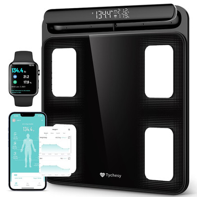 Smart Scale with BMI, 8-Electrode Body Composition Analyzer for Weight Loss, Ful