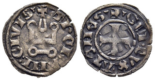 FITZ FRANKISH GREECE GUY de la ROCHE DENIER TOURNOIS ATHENS 18mm 0 73g ±QQQ1615