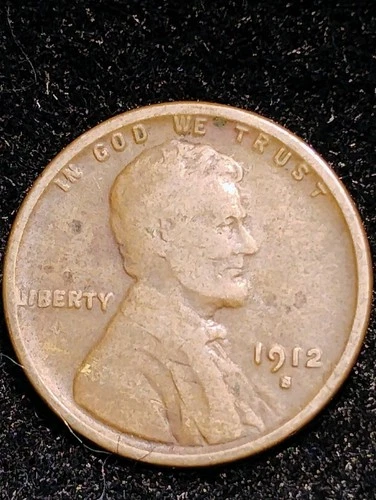 1912 S ~ LINCOLN WHEAT CENT ~ CH VG