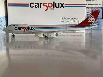 JC Wings Cargolux Boeing 747-8 1:400 LX-VCC XX4356C Interactive 50th Anniversary