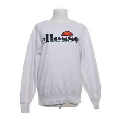 Ellesse, Sweatshirt, Größe: M, SL SUCCISO, Weiß, Baumwolle/Polyester, Print #i5x