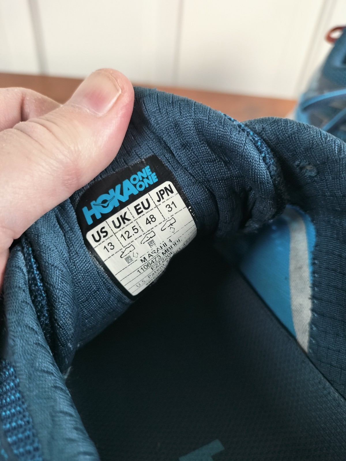 HOKA ONE ONE Arahi 4 Men's Running Shoes - Majolica Blue/Ensign Blue - Size 13 thumbnail 9