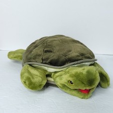 Folkmanis Folktails Puppets Plush Turtle Hand Puppet Stuffed Animal Green 11"