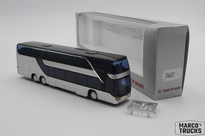AWM Setra S 431 DT Reisebus silber ''Setra'' 76627 1:87 /AWN90