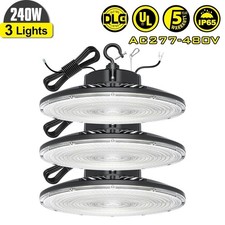 3X240W LED High Bay Light 21000LM Industrial Warehouse Workshop Light AC277-480V