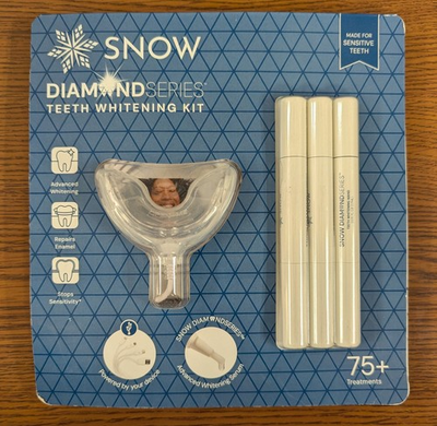 #ad SNOW DIAMOND SERIES TEETH WHITENING KIT 75 TREATMENTS NEW IN PACKAGE $33.99