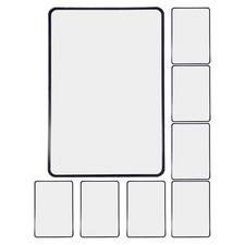 8 Pcs Flat Plastic Magnifying Sheet 3x Page Magnifier for Books Full Reading