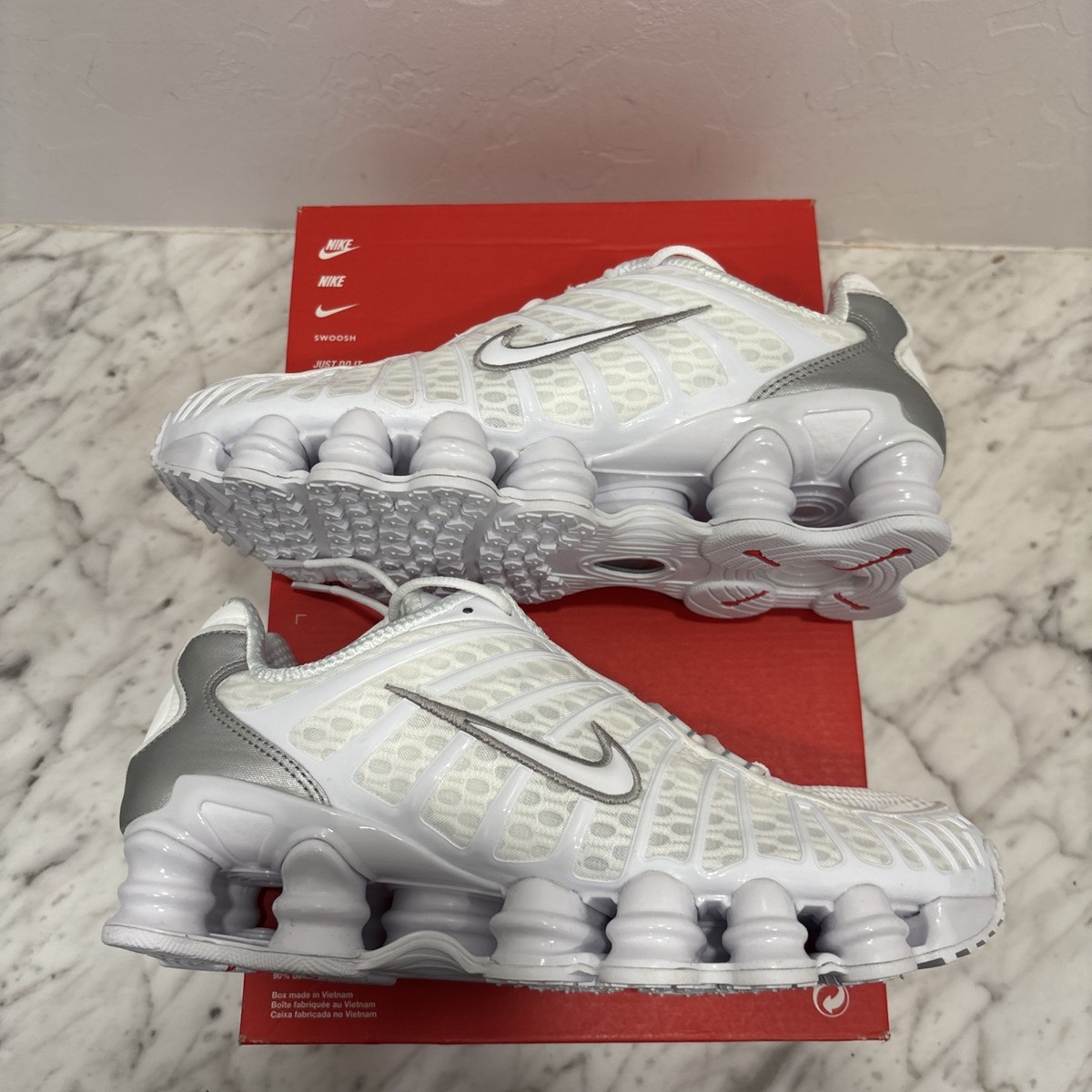 シューズ Nike shox llic silver Nike Shox TL Metallic Silver for Sale - Authenticity