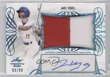 2021 Leaf Trinity Patch Platinum 69/99 Jake Vogel #PA-JV1 Patch Auto 0rm6