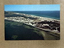 Postcard Pensacola Beach FL Florida Aerial View Coast Vintage PC