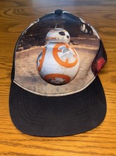 Star Wars BB-8 All Over Print Super Embossed Front Snapback Hat Cap