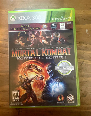 Mortal Kombat Komplete Edition Platinum Hits Xbox 360 NTSC-U/C M Fighting