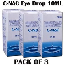 C-NAC INTAS Eye Drops Cataract N-Acetylcarnosine 10ml Pack of 3 -FREE SHIP
