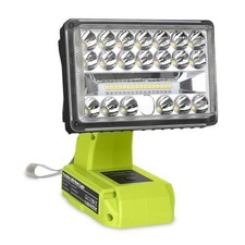 18V Light Compatible with Ryobi 18V Battery,2000LM Spotlight with USB Port, 18W