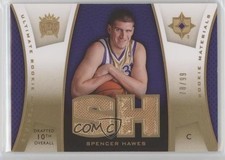 2007 Ultimate Collection Rookie Materials Gold 78/99 Spencer Hawes #ULTR-SH 2d0