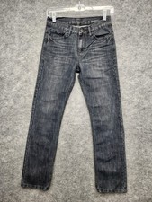 Calvin Klein Mid-Rise Skinny Jeans Wash Black Denim Girls Youth Size 12