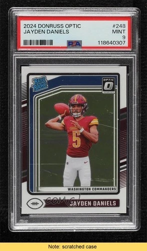 2024 Panini Donruss Optic Jayden Daniels #248 PSA 9 MINT Rookie RC READ
