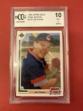 1991 Upper Deck Final Edition - Jim Thome #17F (RC) BCCG 10