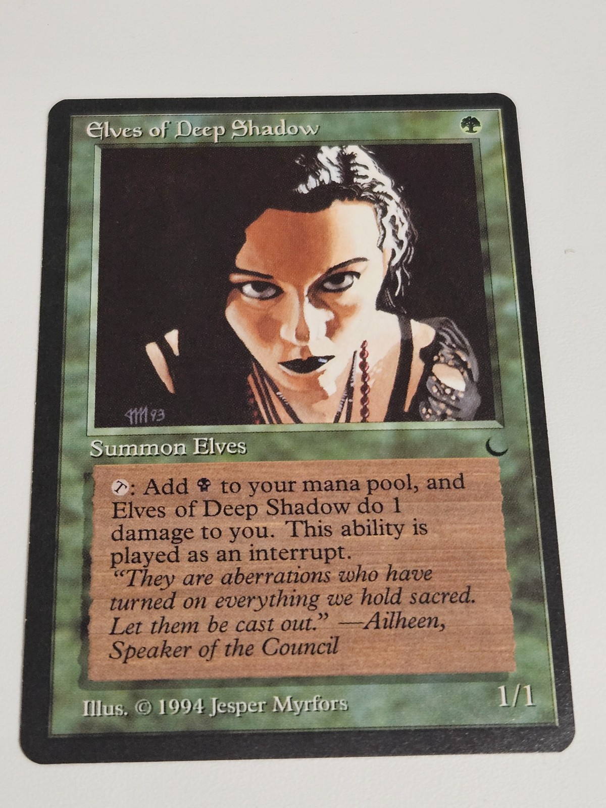 MTG - The Dark - Elves of Deep Shadow - NM Magic the Gathering